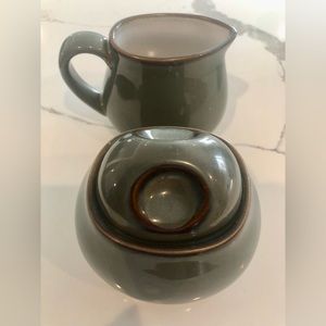 Sango Pottery Sugar/Creamer Set